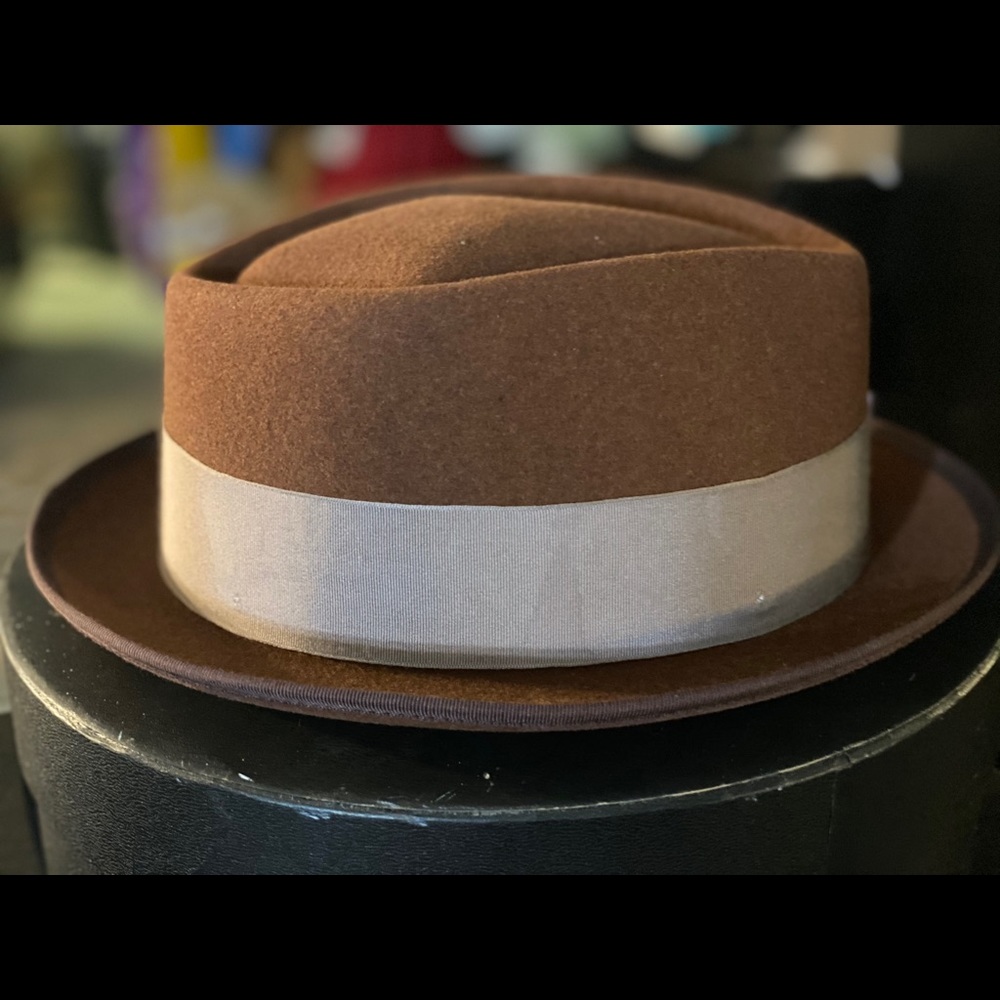 Goorin Bros pork pie brown hat large